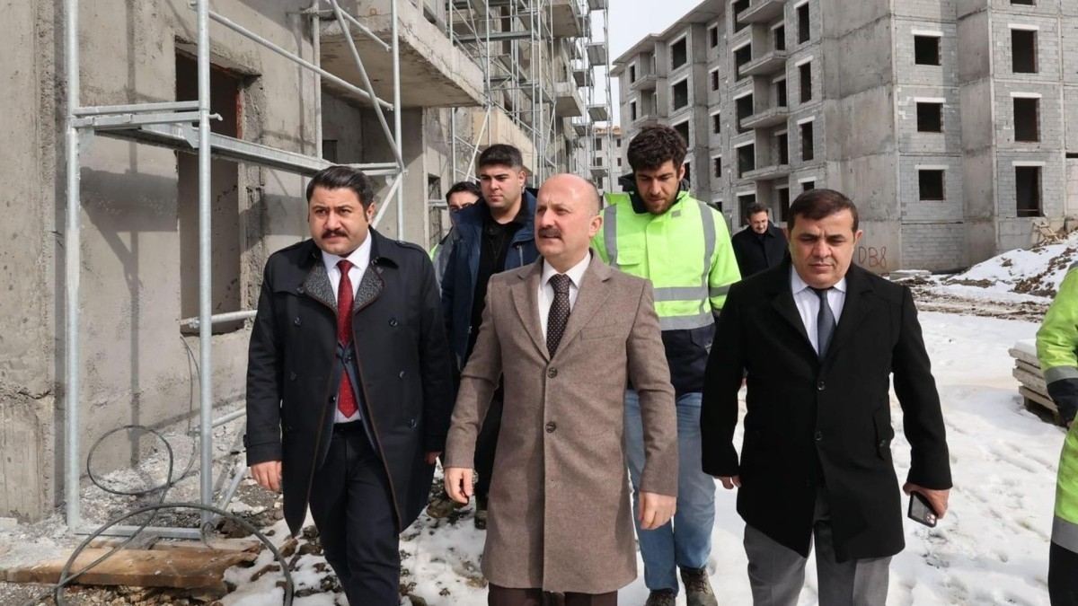 Sincik'te TOKİ Afet Konutları bitmek üzere