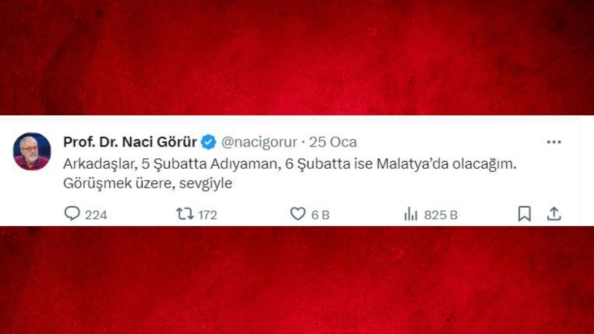 Deprem uzmanı Prof.Dr. Naci Görür Adıyaman'a geliyor