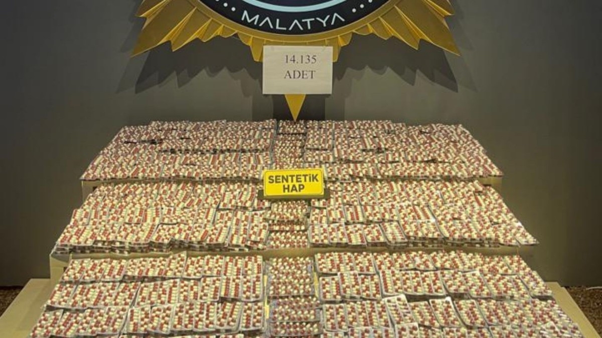 Malatya'da narkotik operasyon: Büyük miktarda hap ele geçirildi
