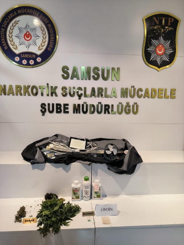Samsun'da, narkotik uygulamalarında 22 gözaltı