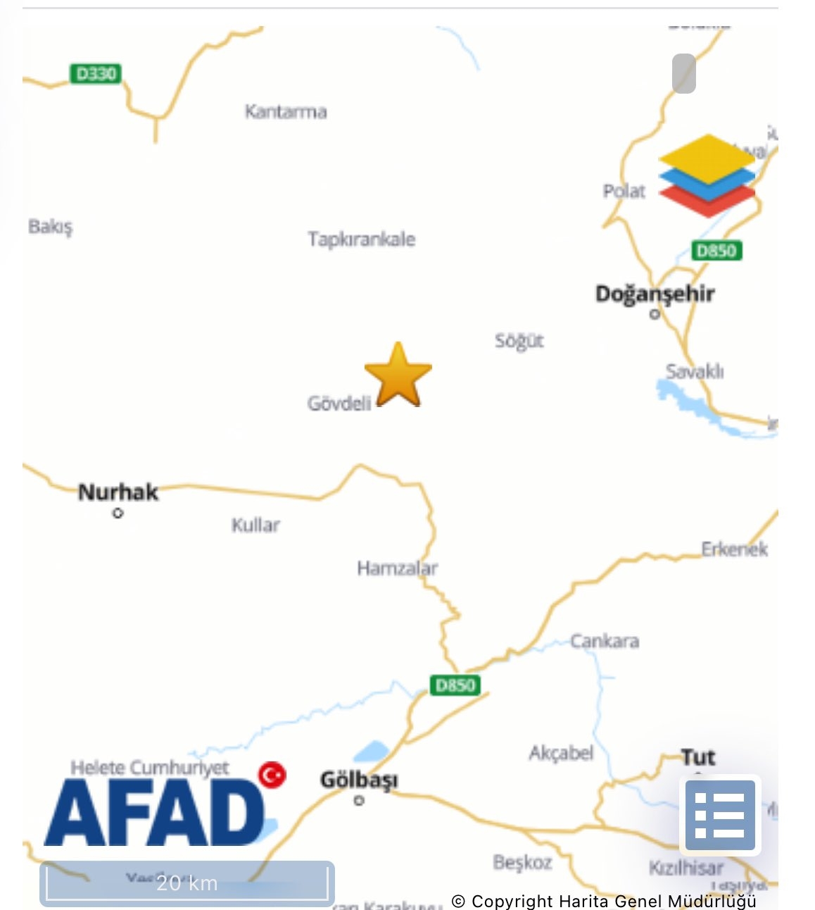 Malatya Doğanşehir’de 4.3 büyüklüğünde deprem meydana geldi