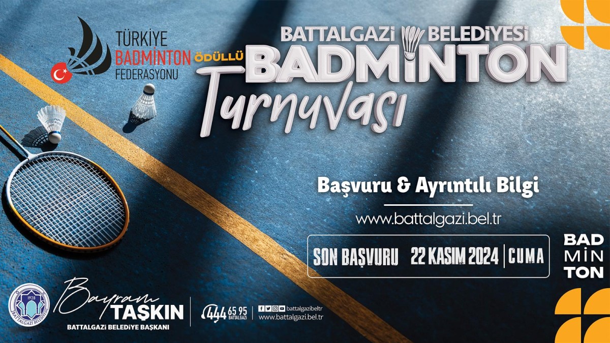 Battalgazi’de Badminton coşkusu başlıyor