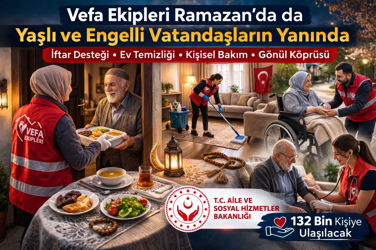 Vefa Ekipleri Ramazan’da Yaşlı ve Engelli Vatandaşları Yalnız Bırakmıyor